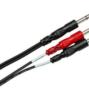 Hosa STP-201 Insert Cable 1/4" TRS Male to Dual 1/4" TS Male 3 foot
