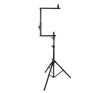 MR DJ STSPLI-SS350 Adjustable T-Bar Stage Lighting Extension with Speaker Stand