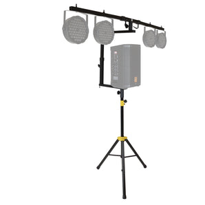 MR DJ STSPLI-SS550 Adjustable T-Bar Stage Lighting Extension with Speaker Stand