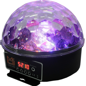 MR DJ PARTYDOME LED Crystal Magic Ball DJ Strobe Light 6 LED 6 Colors Sound Activated DMX512