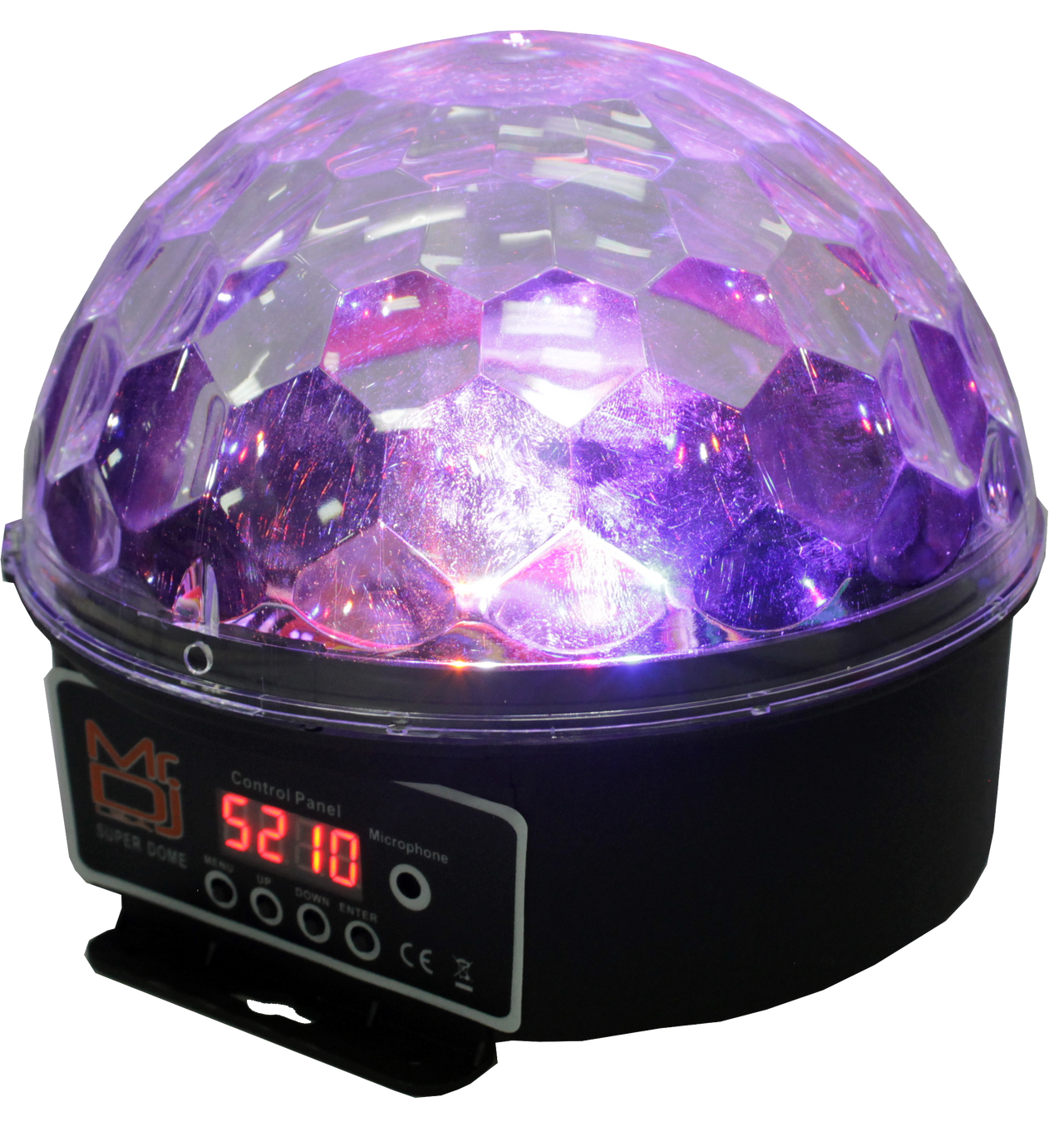 MR DJ PARTYDOME LED Crystal Magic Ball DJ Strobe Light 6 LED 6 Colors Sound Activated DMX512