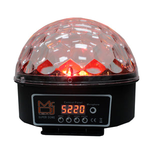 MR DJ PARTYDOME LED Crystal Magic Ball DJ Strobe Light 6 LED 6 Colors Sound Activated DMX512