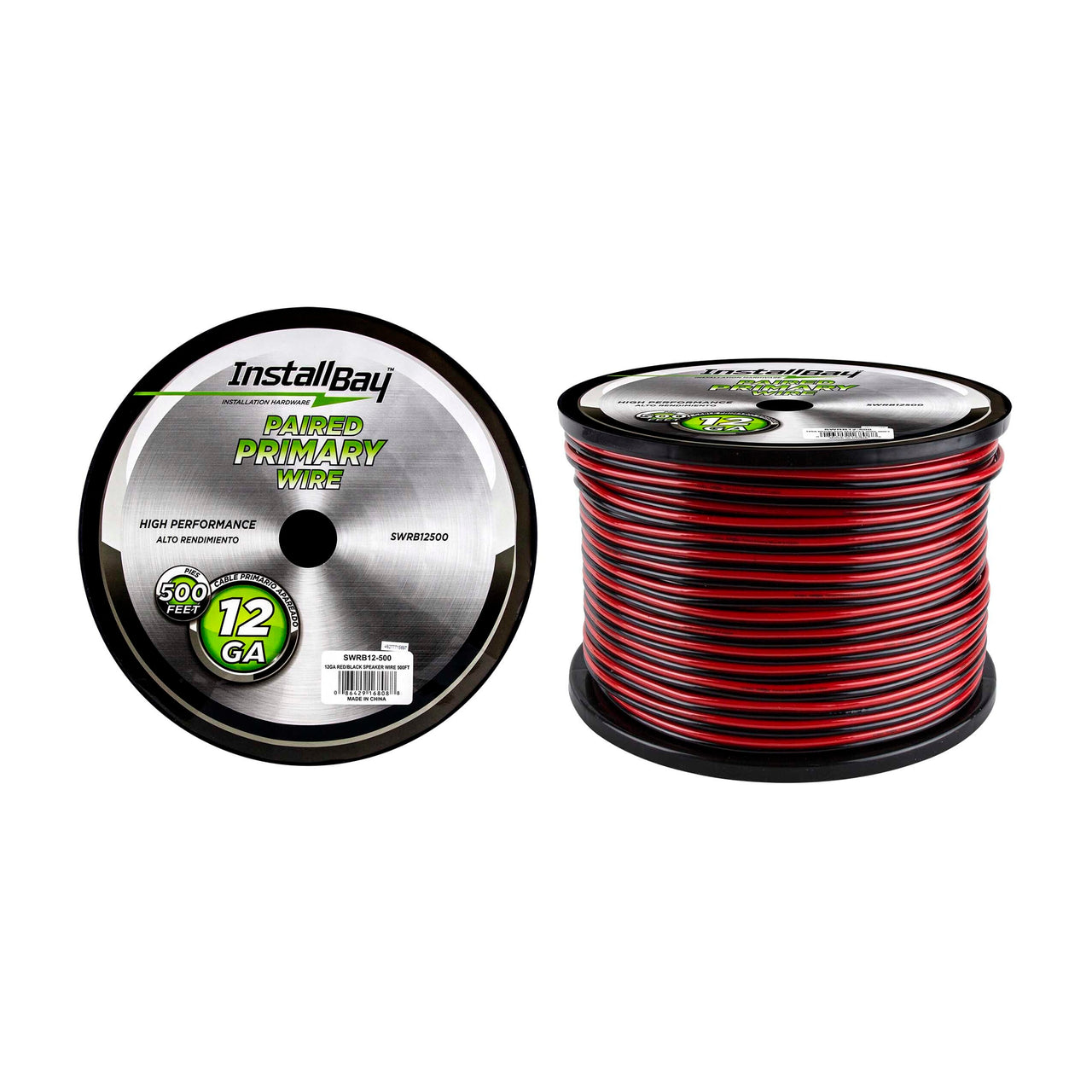 Install Bay SWRB12500 Speaker Wire 12 Gauge All Copper Red-Black Paired Coil - 500 ft
