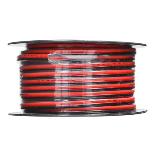 Install Bay SWRB14100 Speaker Wire 14 Gauge All Copper Red-Black Paired Coil - 100 ft