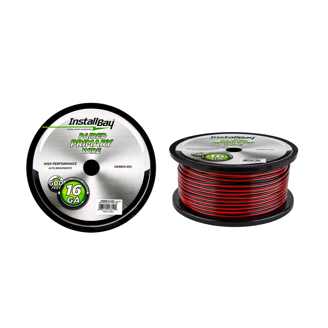 Install Bay SWRB16-500 Speaker Wire 16 Gauge All Copper Red-Black Paired Coil - 500 ft