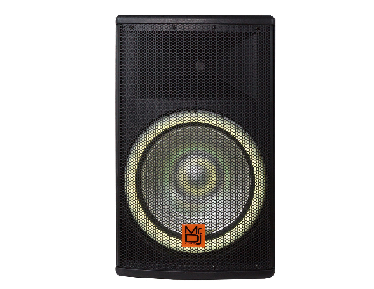MR DJ SYNERGY15 Pro Audio Indoor Outdoor Ultra Powerful DJ Bluetooth 4500W Watts Peak, 15" Inch Woofer, Rollable Trolley Speaker with Built in Media Player, FM Radio Tuner, USB, SD Card