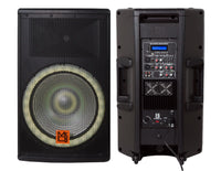 Thumbnail for Mr. DJ SYNERGY15 15 Inch 4500W 2-Way Powered Active Speaker 4 Ohm Stage Bluetooth Audio Speaker