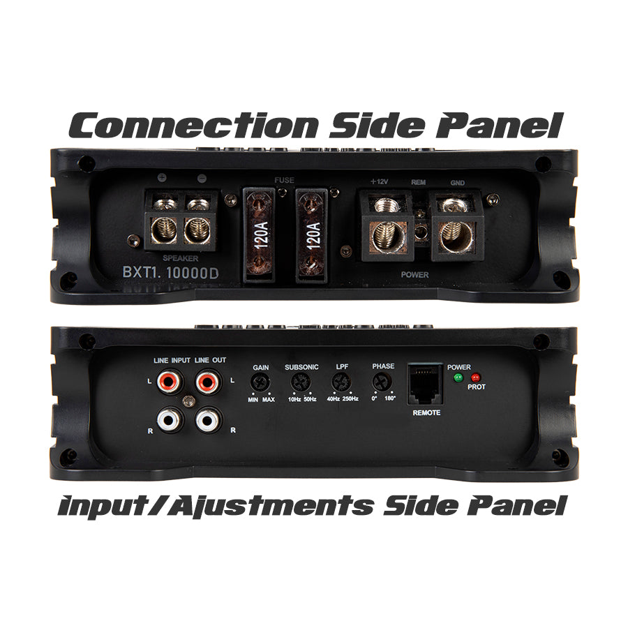 Soundstream BXT1.10000D 10000W Monoblock Amplifier Built In BX-10 Bass Enhancer
