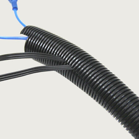 American Terminal  20 Ft. 1/2" Split Wire Loom Conduit Polyethylene Tubing Black Color Sleeve Tube