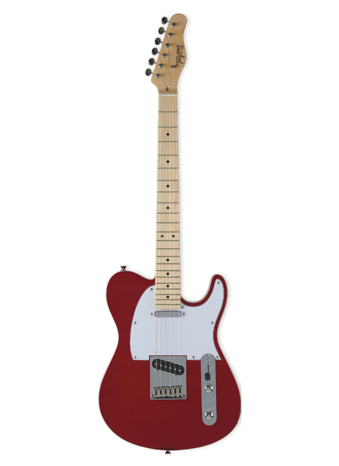 Tagima T 550 CA-LF/WH Electric Guitar - Candy Apple Red