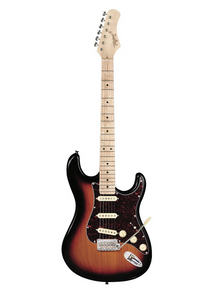 Thumbnail for Tagima T 635 CLASSIC- SB-LF/TT Tagima Classic Series, Solid Alder Body, Light Fingerboard, Mint Green Pickguard, Sunburst Color, Tortoise Pickguard