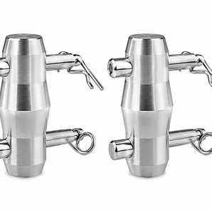 8 Sets MR DJ Double Ended Conical Coupler Stage Lighting Truss Fittings fit Pipe 50mm