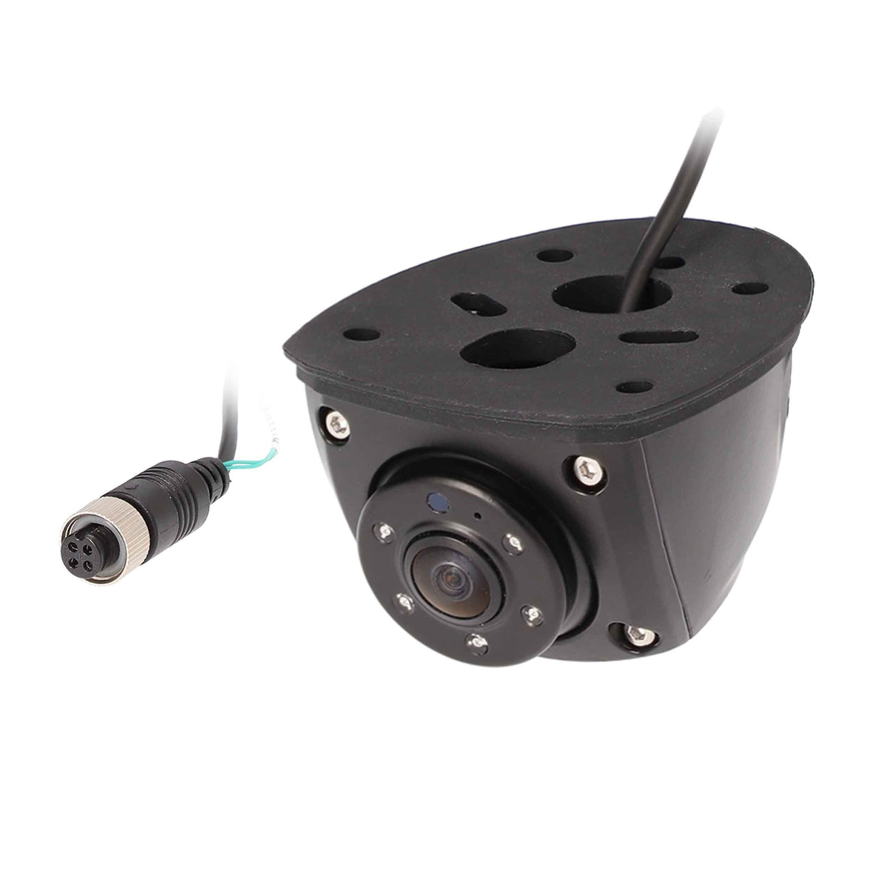 iBeam TE-AHDCCS universal AHD side-view commercial camera with connector for enhanced safety.