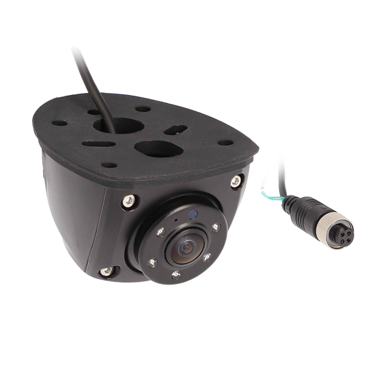 iBeam TE-AHDCCS universal AHD side-view commercial camera with connector for enhanced safety.