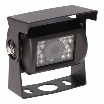 iBeam TE-CCH1 universal commercial camera with hood for enhanced vehicle safety and visibility.