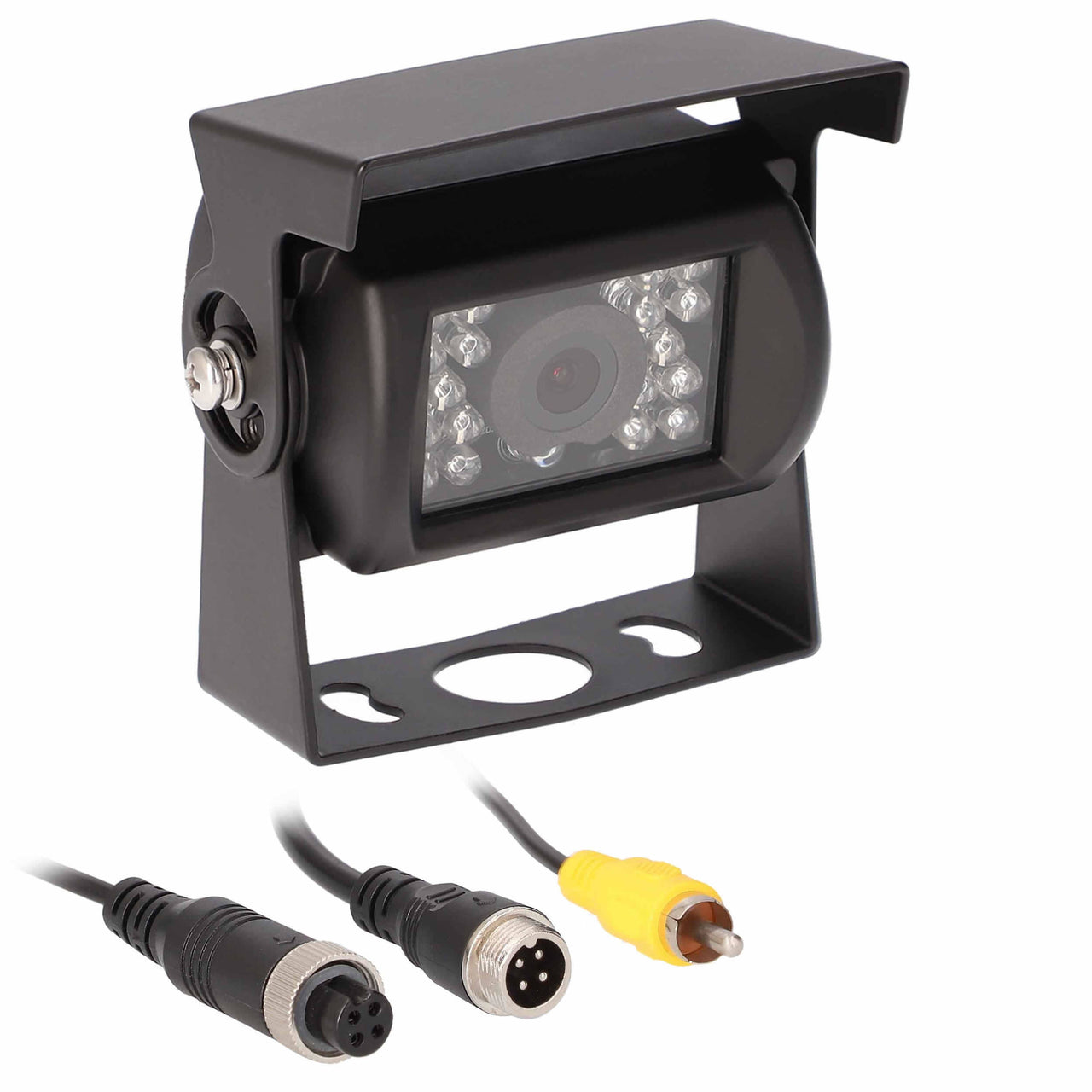 iBeam TE-CCH1 universal commercial camera with hood for enhanced vehicle safety and visibility.