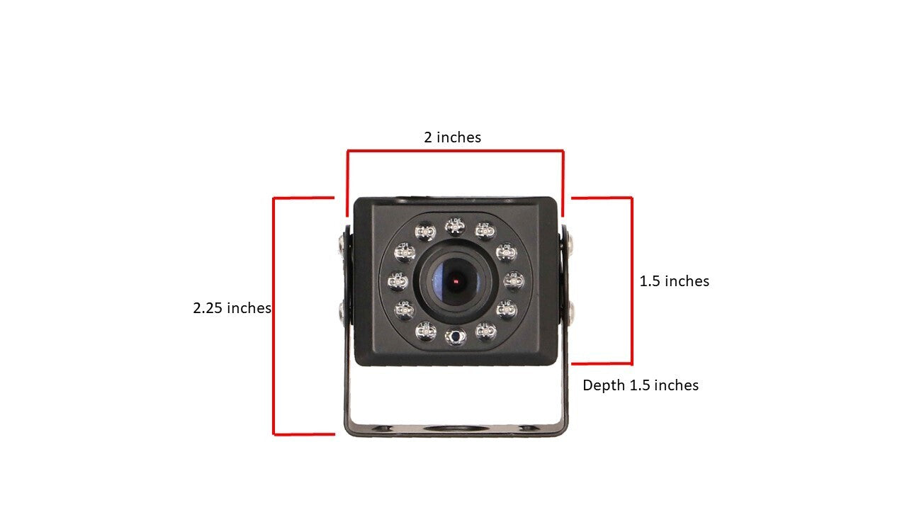  iBeam TE-CCMM1 Universal Mini Commercial Camera with 11 IR LEDs for enhanced safety in commercial vehicles