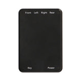 iBeam TE-TSI4 universal switcher 4-camera input controller with labeled buttons for Front, Left, Right, Rear, Key and Power.