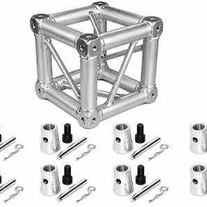 Fits Global Truss Universal 12" Square Corner Junction Box Cube 2-6 Way 8 Half Conical Couplers for 2 Way Installation