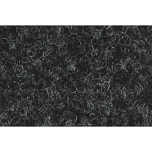 Charcoal trunk liner carpet sample showing texture and fibers, 54 inches wide.