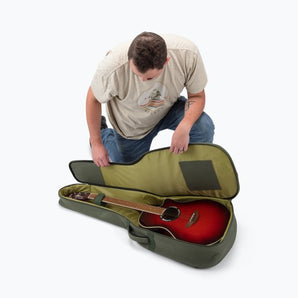 On-Stage GBAADV4770GN Adventure Series Acoustic Guitar Gig Bag Green