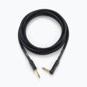 On-Stage OSPRO-ICR-10 Production-Grade Braided Instrument Cable (Right Angle to Straight) 10 ft
