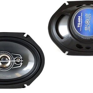 2 Pair Absolute TQ-684 6"x8" 600W 4-Way full-range Coaxial Speakers