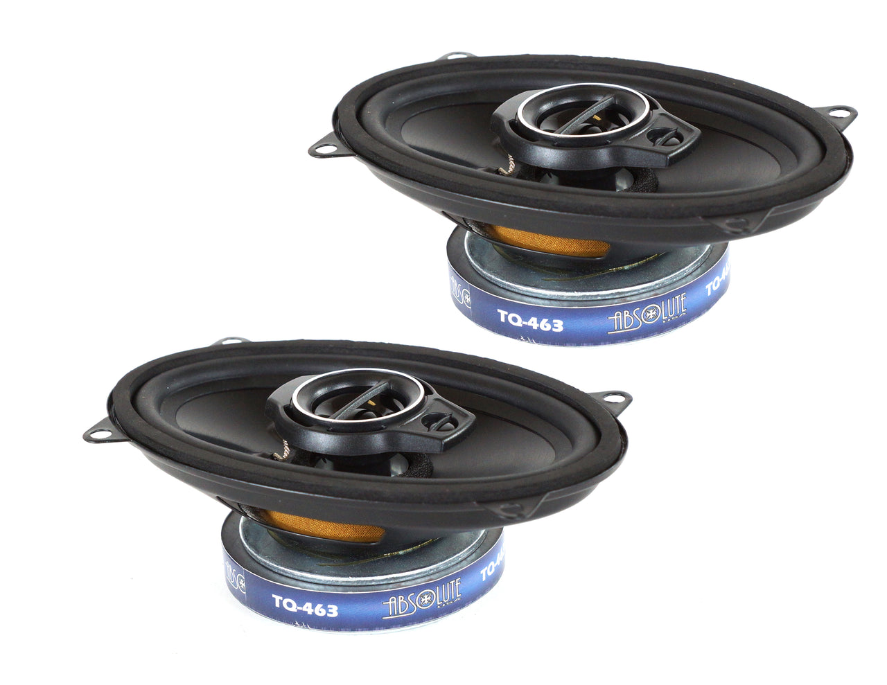 Absolute TQ-463 4X6" 400W 3-Way full-range Coaxial Loudspeakers Car Speakers