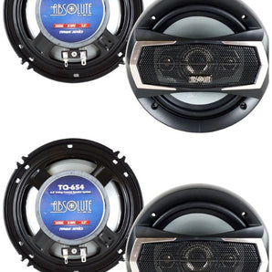 2 Pairs 6.5" Front & Rear Speakers Fit 2006-2011 Honda Civic