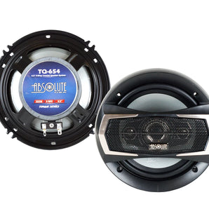 TQ-654 6.5" 4-Way Speakers + 82-9601 Fit Harley Davidson 1998-2013 Electra Glide w/Fairing
