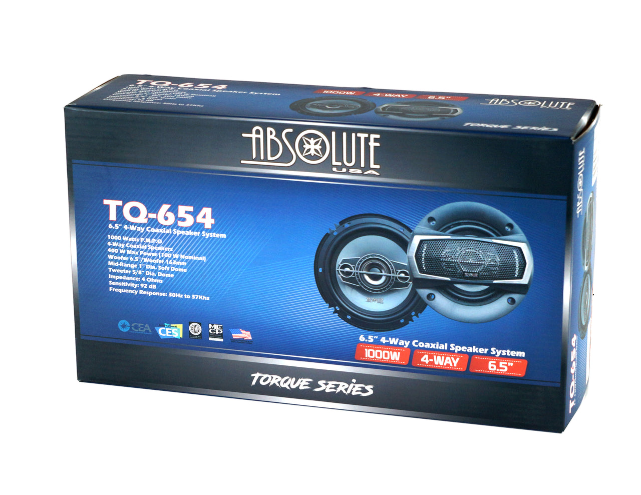 Absolute TQ-654 6.5" 400W 4-Way full-range Coaxial Loudspeakers Car Speakers