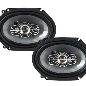Absolute TQ-684 6"x8" 600W 4-way Coaxial Speakers