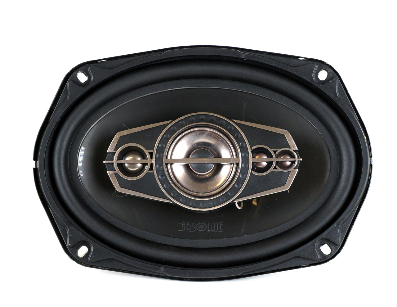 2 Absolute TQ-695 6x9" 5-Way Coaxial Car Speakers 600W Pair Carbon Fiber Cone Full-Range Audio Upgrade