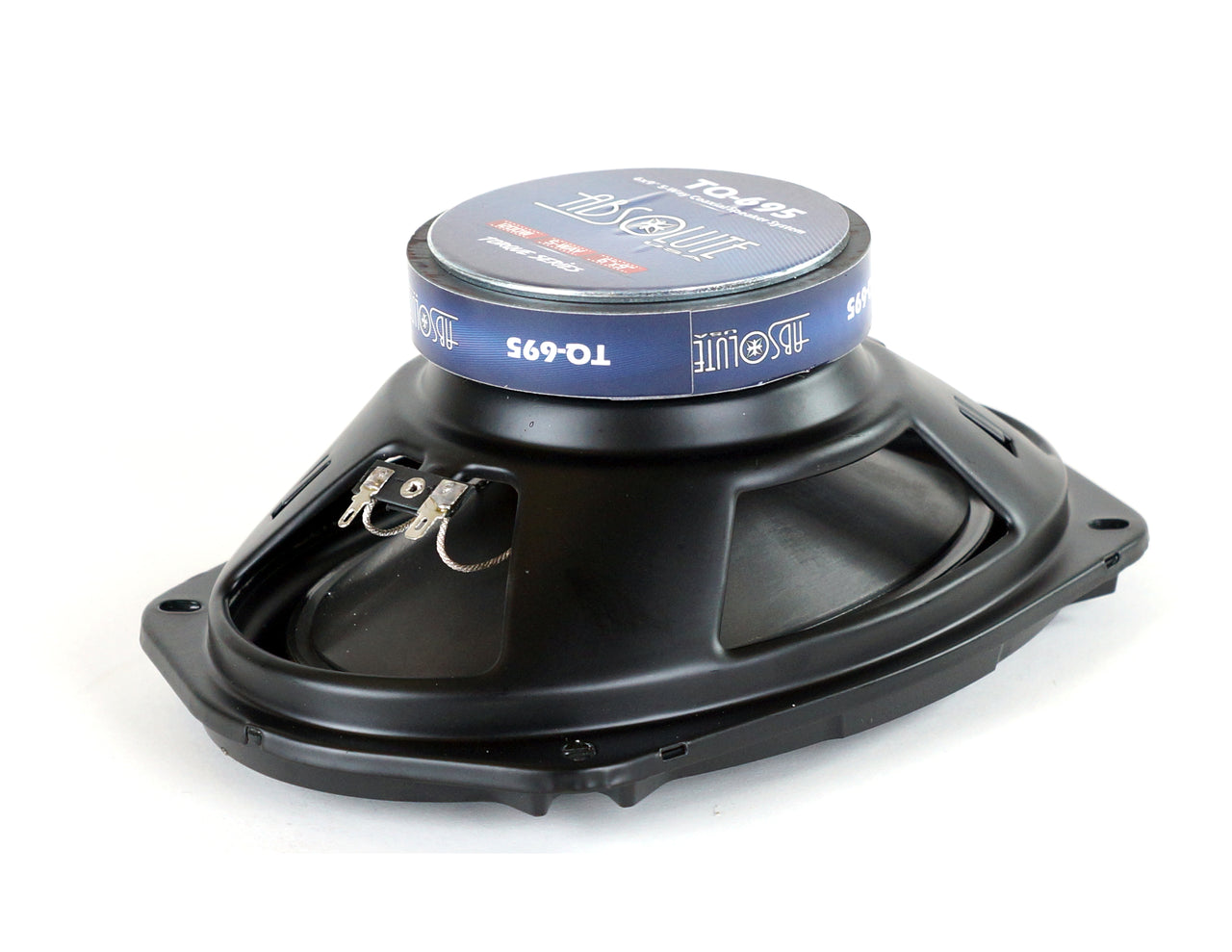 2 Absolute TQ-695 6x9" 5-Way Coaxial Car Speakers 600W Pair Carbon Fiber Cone Full-Range Audio Upgrade