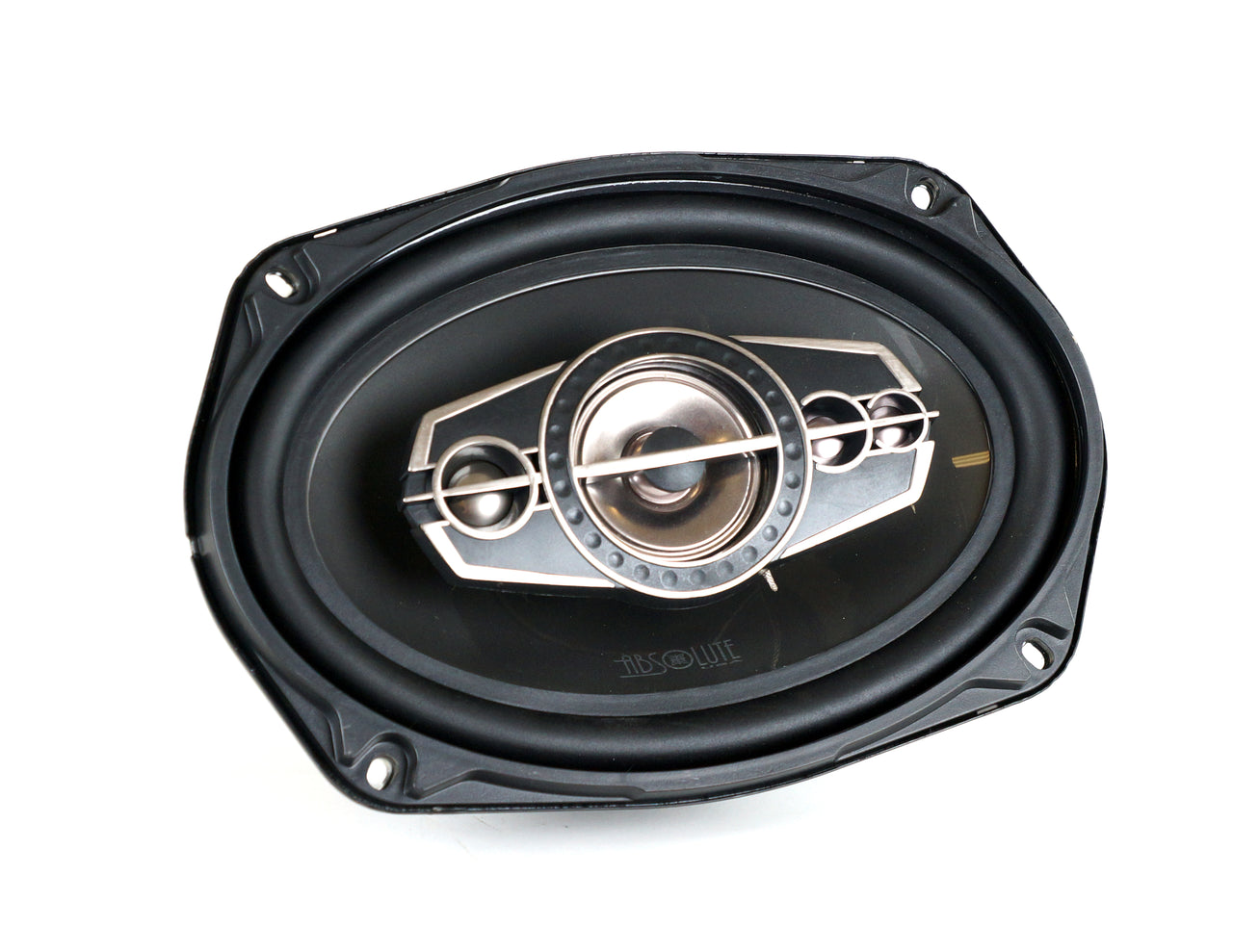 2 Absolute TQ-695 6x9" 5-Way Coaxial Car Speakers 600W Pair Carbon Fiber Cone Full-Range Audio Upgrade