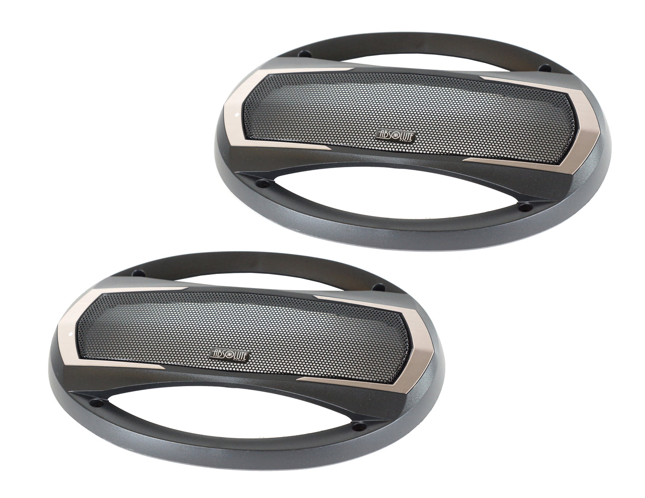 2 Absolute TQ-695 6x9" 5-Way Coaxial Car Speakers 600W Pair Carbon Fiber Cone Full-Range Audio Upgrade