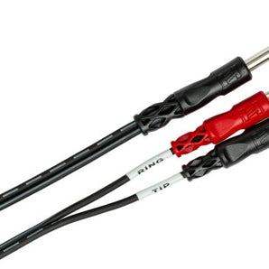 Hosa TRS-201 Insert Cable 1/4" TRS Male to Dual RCA Male 3 foot