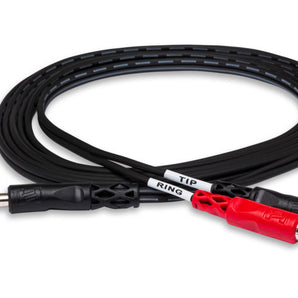 Hosa TRS-201 Insert Cable 1/4" TRS Male to Dual RCA Male 3 foot