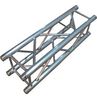 Thumbnail for MR Truss 1 Meter (3.28ft) Straight Square Aluminum Truss Segment for Pro Lighting + 4 Coupler Connections