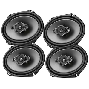 2 Pair Pioneer TS-A682F 350W 6x8" Front & Rear Car Speakers
