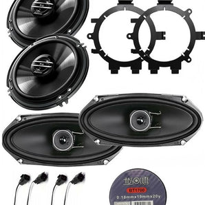 Pioneer 6.5" & 4x10" Door & Overhead Speakers Fit 1995-2006 Suburban & Tahoe