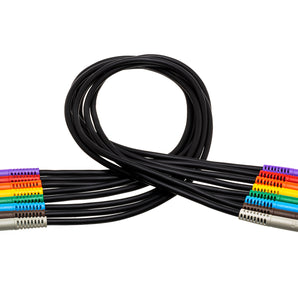 Hosa TTS-890 TT Patch Cable 8-pack 3 foot (Assorted Colors)