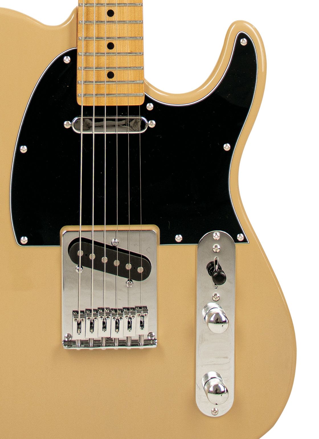 Tagima TW 55-BS-LF/BK Electric Guitar - Butterscotch