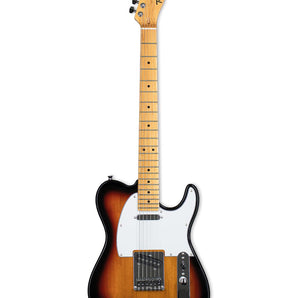 Tagima TW 55-SB-LF/WH Solid Poplar Tele Style Electric Guitar - Sunburst