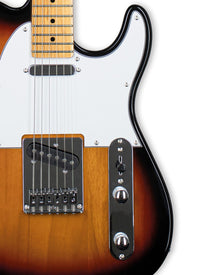 Thumbnail for Tagima TW 55-SB-LF/WH Solid Poplar Tele Style Electric Guitar - Sunburst