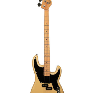 Tagima TW 66-BS-LF/BK Electric Bass Guitar - Butterscotch