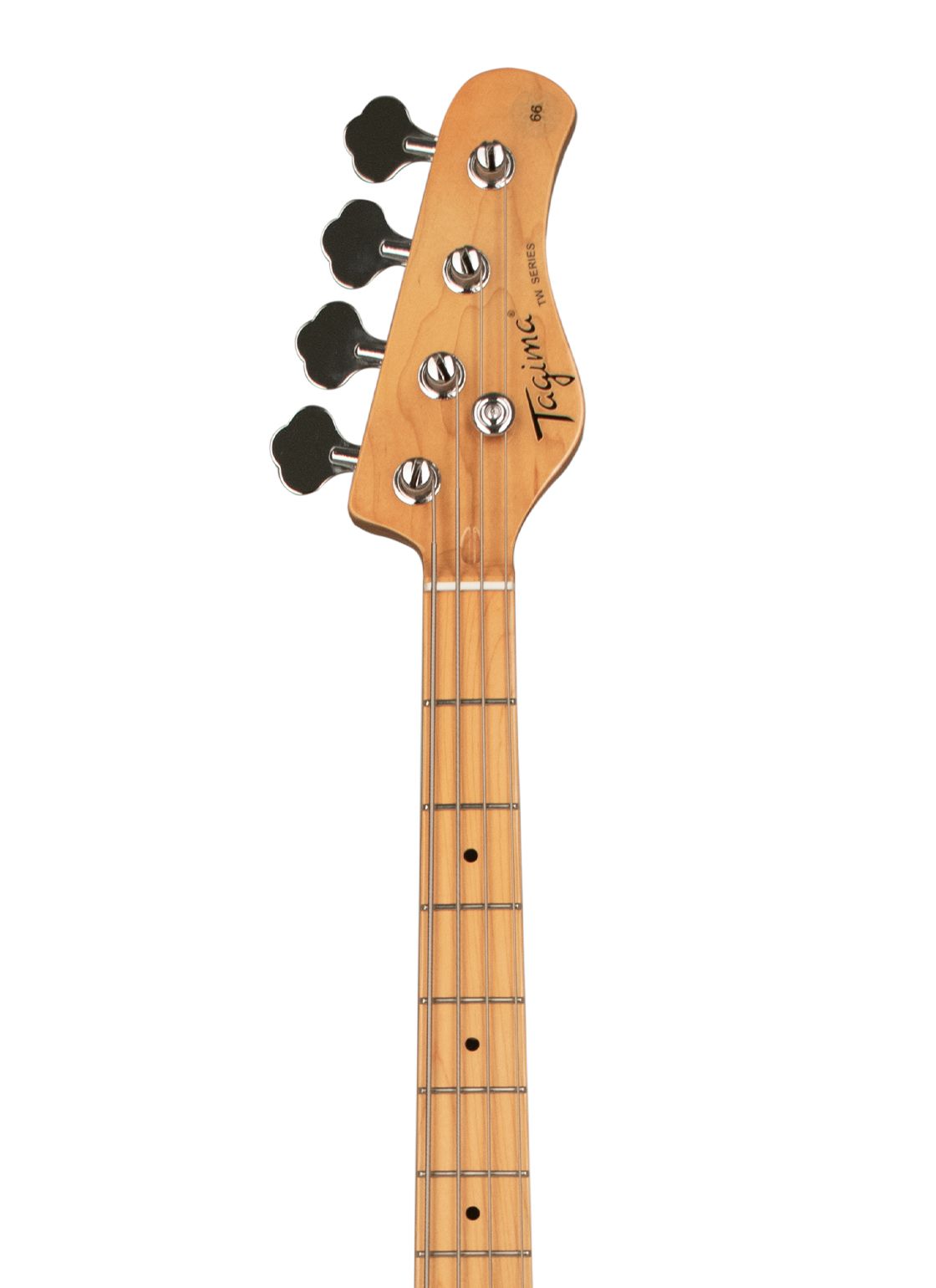 Tagima TW 66-BS-LF/BK Electric Bass Guitar - Butterscotch