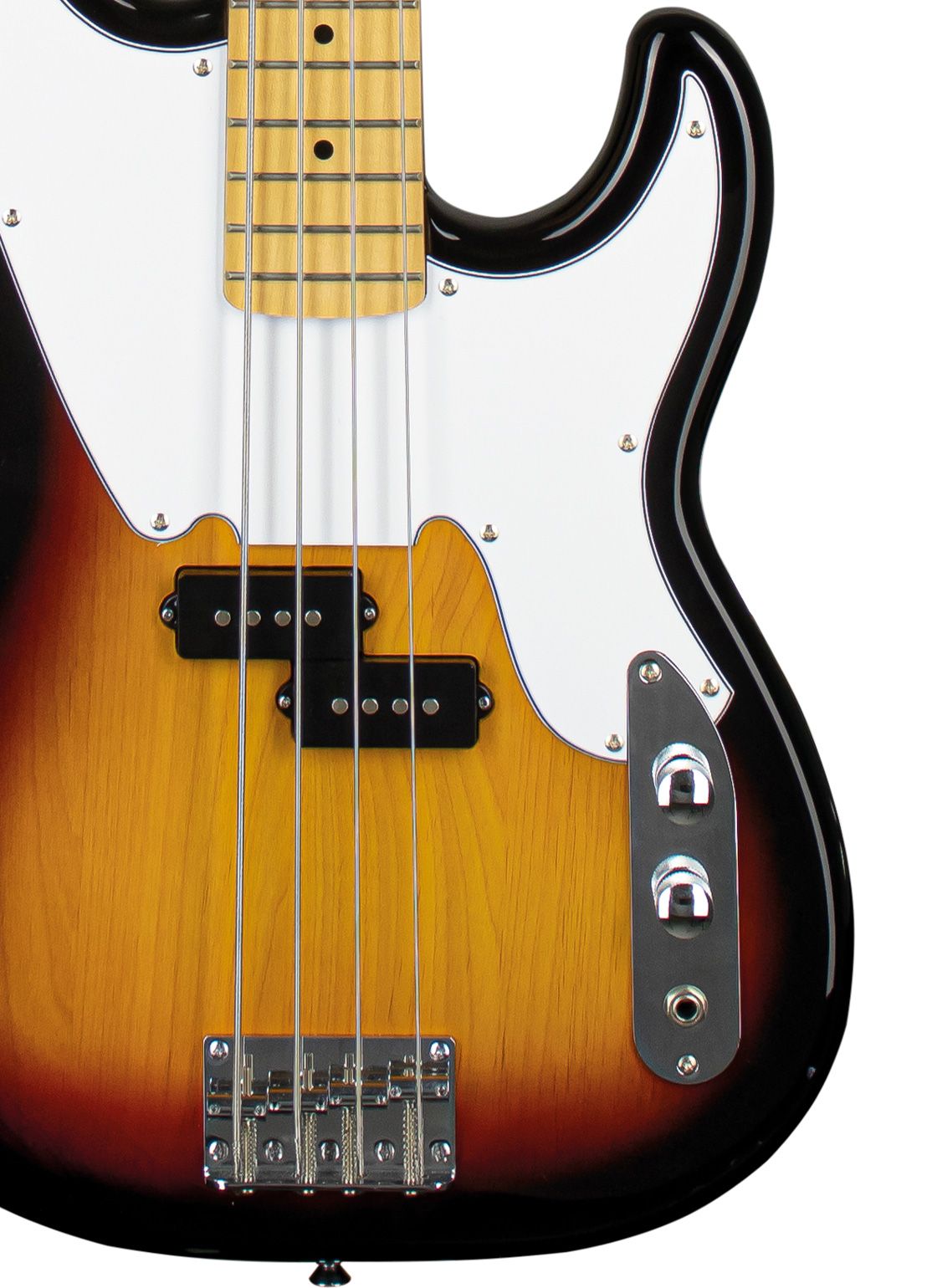 Tagima TW 66-SB-LF/WH Electric Bass Guitar - Sunburst