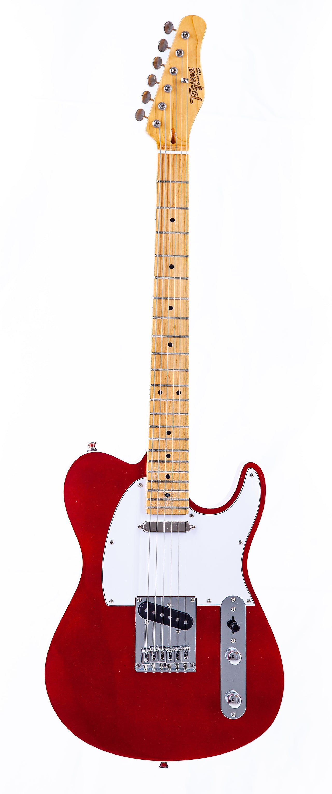 Tagima T 550 CA-LF/WH Electric Guitar - Candy Apple Red