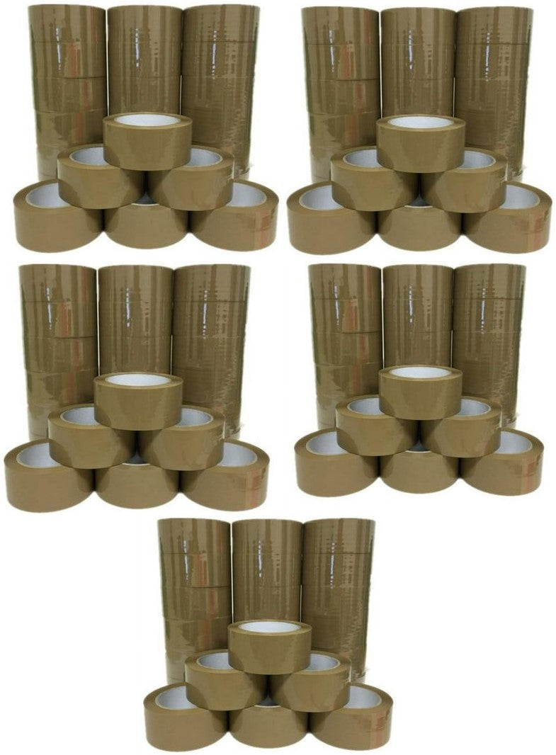 5 XP Audio 120 Rolls Brown Packing Tape 3" x 110 Yards Strong Heavy Duty Sealing Adhesive Tapes for Moving Packaging Shipping Office and Storage